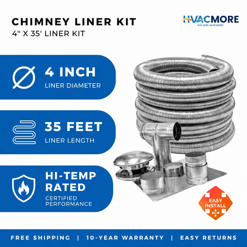 Chimney liner kit - 4",