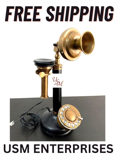 Antique brass rotary - ☎️,