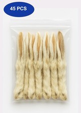 45 Pcs Rabbit Ears with Furry Hairy for Dog Chew Treat Puppy Natural Pets Treat