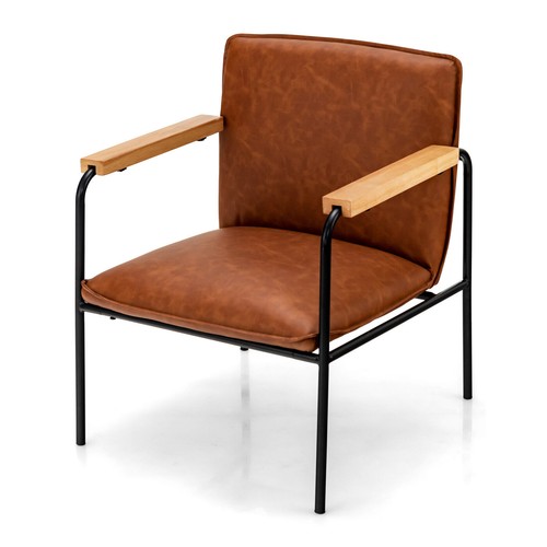 Leather accent chair office - chair,