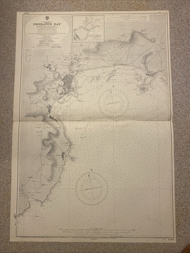 Vintage nautical chart - chart, 2345