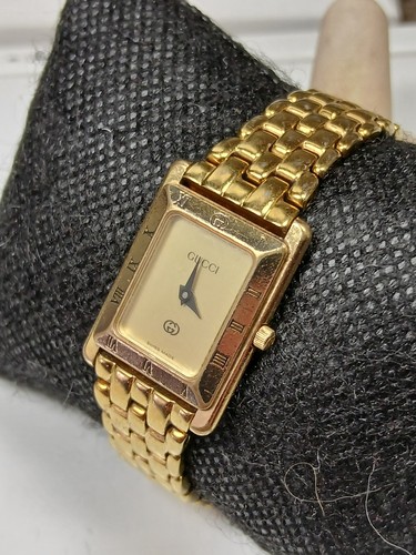 Gucci 4200l ladies gold tone - gucci,