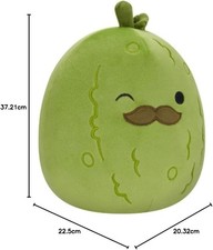 Charles the Pickle with Moustache Squishmallows Original 7.5 Ultrasoft Plush Toy