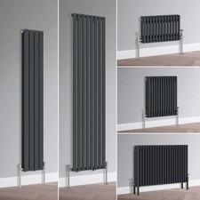 Anthracite Radiator Flat Panel Oval Column Cast Iron Style Central Heating Rads