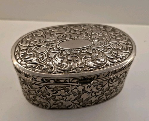 Vintage large oval silver - vintage,