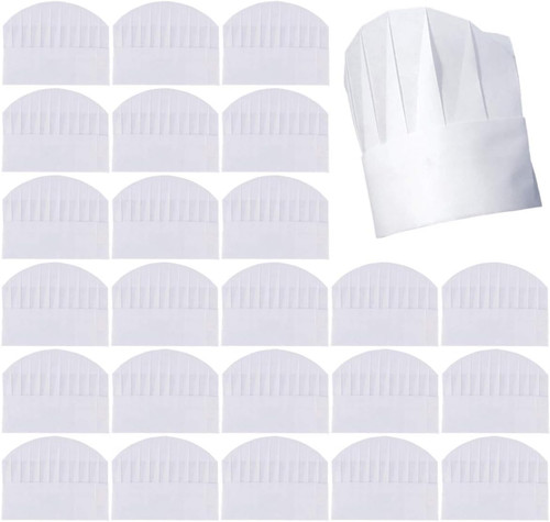 Disposable paper chef hats - disposable,