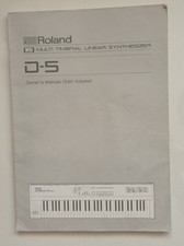 Roland D5 Multi-Timbral Linear Synthesizer EDIT instruction Manual for users