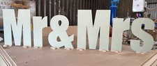 HUGE 60cm to 120cm Tall Wooden Mr & Mrs Sign