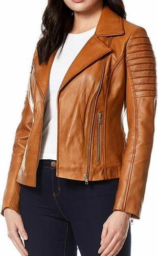 Women leather jacket genuine - jacket,