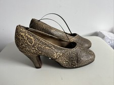 Vintage 1940s Shoes Python