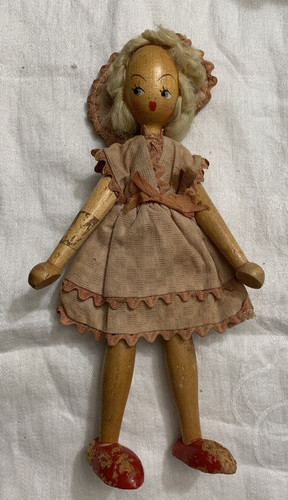 Vintage polish wooden peg - vintage, doll