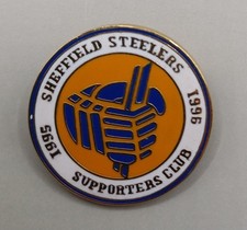 Sheffield Steelers - Ice Hockey Supporters Club - 1995/1996 Metal Pin Badge