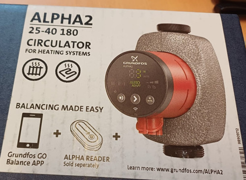 Grundfos alpha2 180 - 25-40,