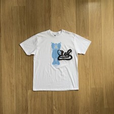 White SLAWN Fakeoriginal KAWS painted T-Shirt Collectors Item (SIZE L)