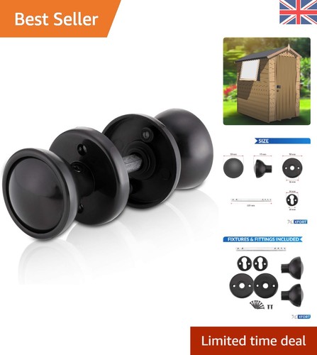 Elegant black mortice - elegant, knob