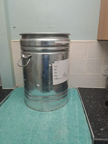 Large galvanised steel planter - large,