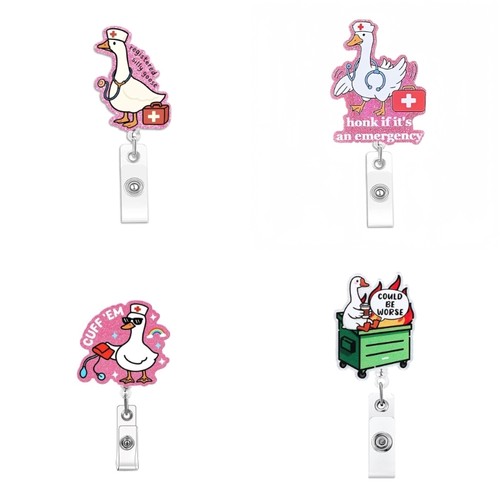 Acrylic animal nurse - acrylic, badge