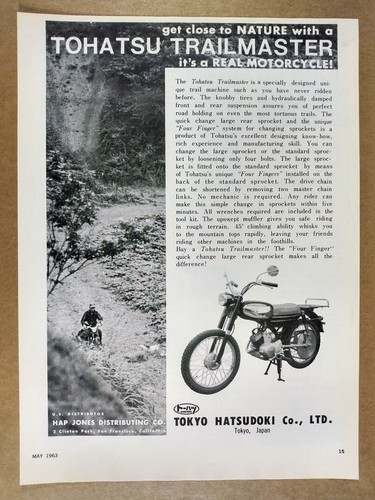 1963 tohatsu trailmaster - 1963,