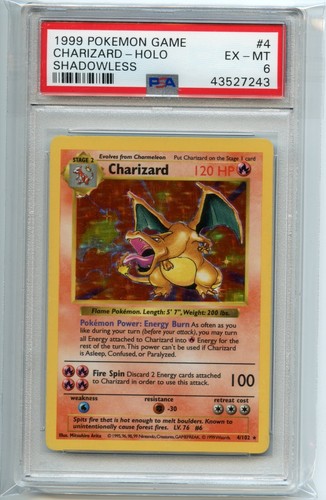 1999 base shadowless charizard - 1999,