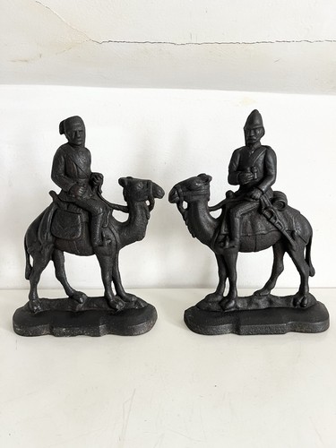 Antique cast iron doorstops - antique,