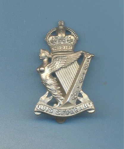 Royal irish rifles white - royal, metal
