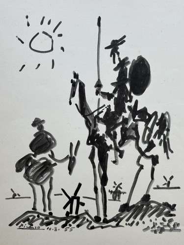 Don quixote lithograph pablo - don,