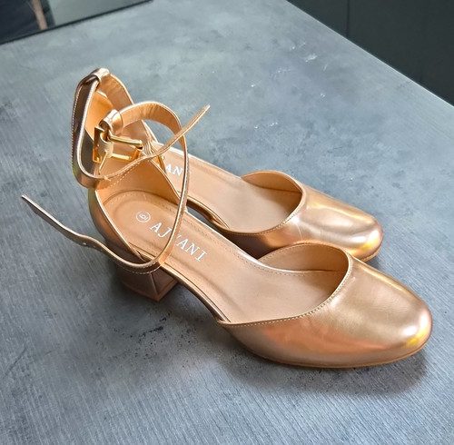 Ajvani rose gold - gold, heels