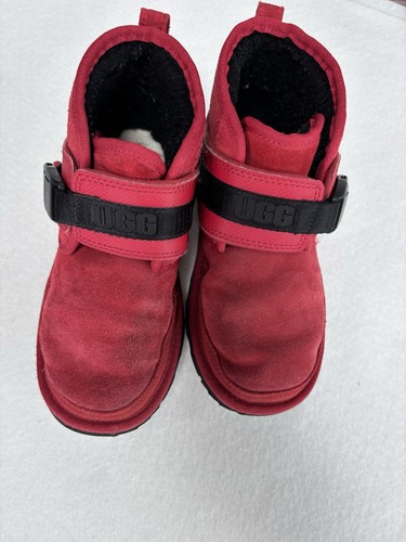 Ugg neumel kids red - neumel, suede