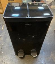 Cooks Professional Dual Recycle Kitchen Pedal Bin 60L | Dual Pedal 2 x 30L