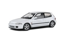 SOLIDO 1:18 Scale Diecast Model Car - 1991 Honda Civic EG6 in Frost White