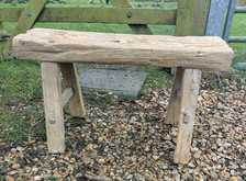 Rustic reclaimed vintage elm Table/ Stool ( Medium Valentino-Delivery Available 