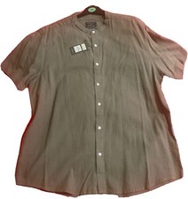 Khaki Cotton Cropped Shirt