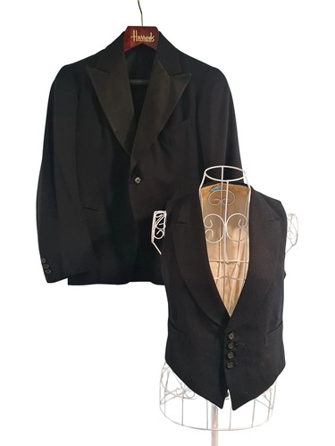 1950 two piece formal black - 1950's,