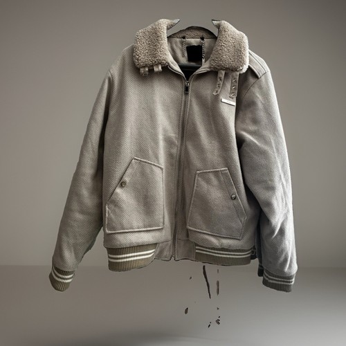 Boohooman men grey pea - grey, coat