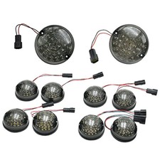 Fit For Land Rover Defender 90 110 Complete Smoked LED Light Lamp Upgrade Kit A5