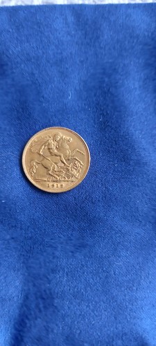 1912 half sovereign george - george, v