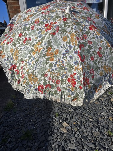 Vintage patio table parasol