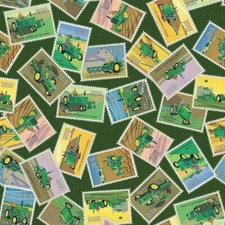 Fat Quarter John Deere Tractor