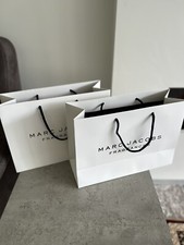 2 X MARC JACOBS GIFT BAG White