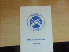 Season Programme 1987/8 Guernsey Rovers AC