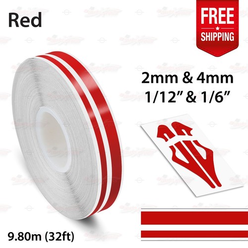Red roll pin stripe - pin, car