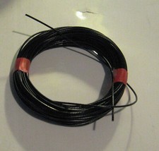 25 MTRS Of  BLACK PVC Coated Polly Weave  Antenna  Wire Ham Amateur Radio Use