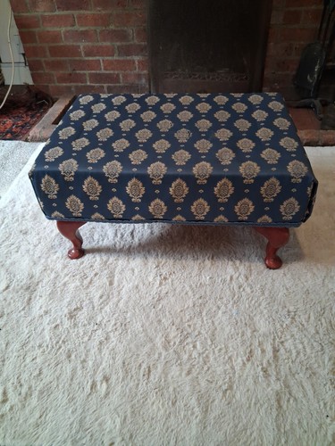 Foot stool with fabric top - fabric,