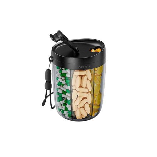 Portable pill bottle organizer - bottle,