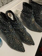 Sparkling Black Kitten Heel