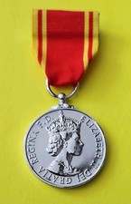 Fire Service Long Service & Good Conduct Medal Awarded To Fireman 
