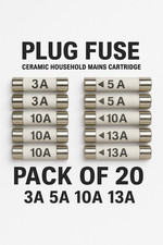 20x Mixed Domestic Fuses 3a 5a