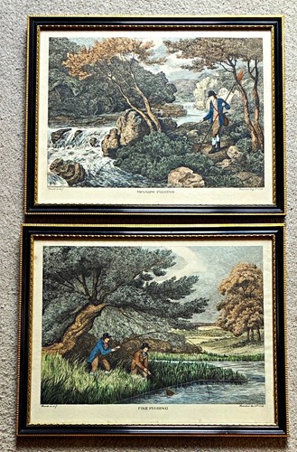 Pair framed historical fine