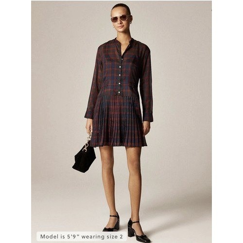 Crew plaid pleated - j.crew, mini
