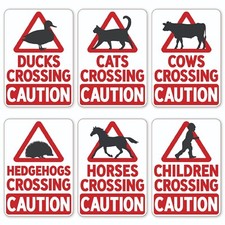 Crossing Road Warning Horse